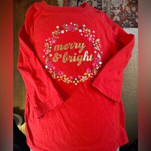 Christmas Long Sleeved Tee - 18 M